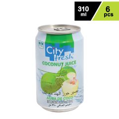 City Coconut Juice 6X310ml