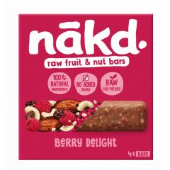 Nakd Berry Delight Bar 4X35gm