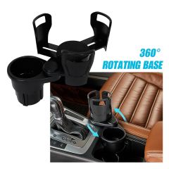2in1 Car Seat Cup Holder - Adjustable Mount Stand