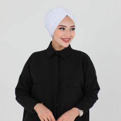 Pleated Modern Look Headscarf