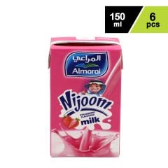 Almarai UHT Milk Strawberry Nijoom 6X150ml