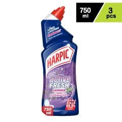 Harpic Toilet Cleaner Lavender 2+1X750Ml