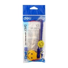 Deli Smiley Blue Desk Pen