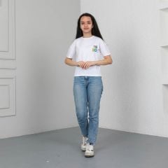 Girl's Trendy Printed T-Shirt   