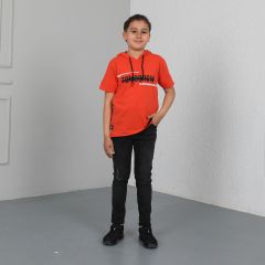 Boys Printed T-shirt With Cap