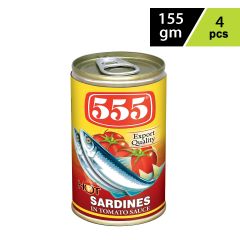 555 Sardines Tomato Sauce 4X155gm
