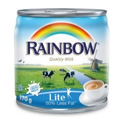 Rainbow Lite Evaporated Milk 170Gm  