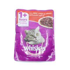 Whiskas Bites Beef Liver 80G
