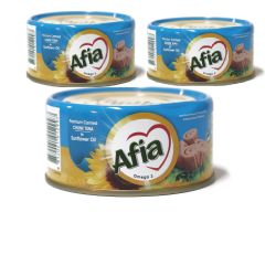 Afia Light Meat Tuna Chunk Oil 3X160Gm